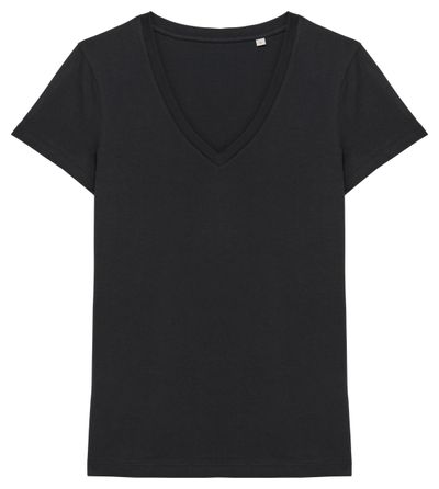 T-shirt col V femme - 155g