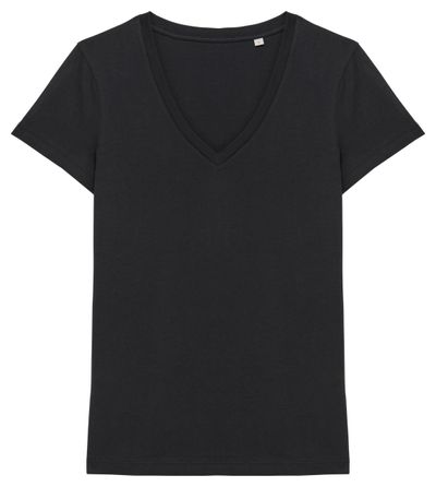 T-shirt col V femme - 155g