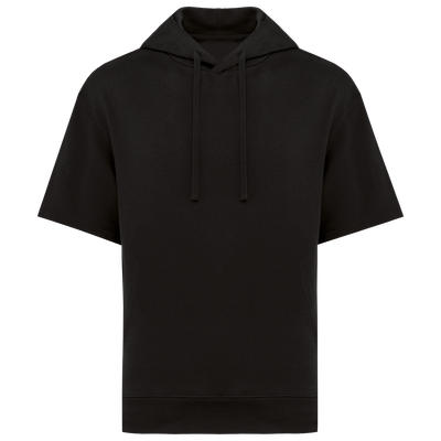 Sweat-shirt écoresponsable à capuche à épaules tombantes manches courtes French Terry unisexe Native Spirit