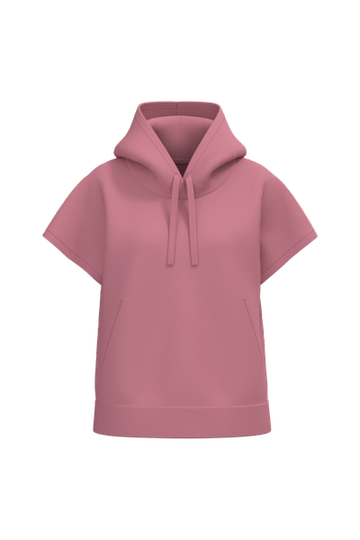 Sweat-shirt écoresponsable à capuche oversize sans manches French Terry femme Native Spirit