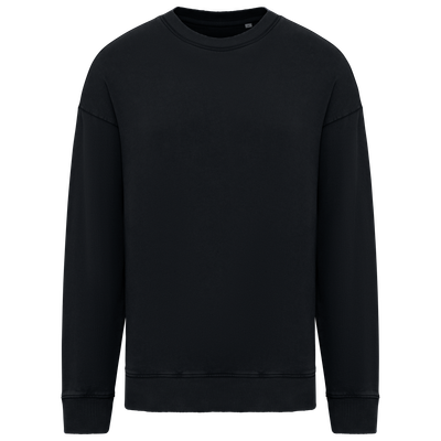 Sweat-shirt écoresponsable à col rond délavé oversize unisexe Native Spirit