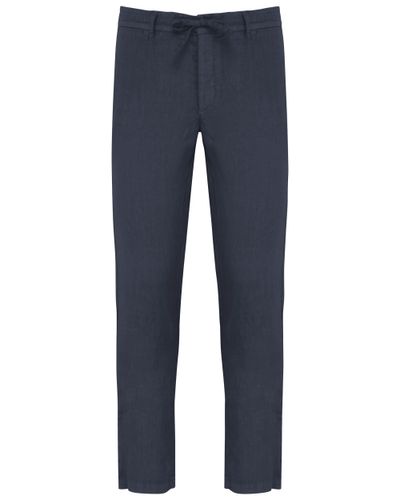 Pantalon écoresponsable délavé en lin homme
