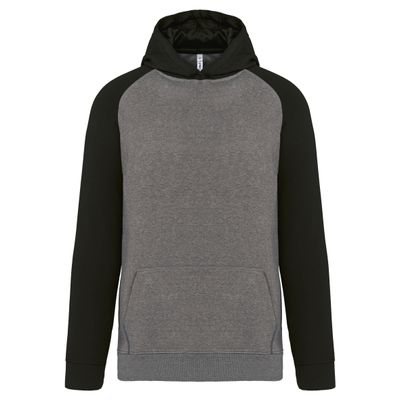 Sweat-shirt capuche bicolore enfant