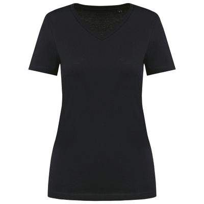 T-shirt Supima® col V manches courtes femme