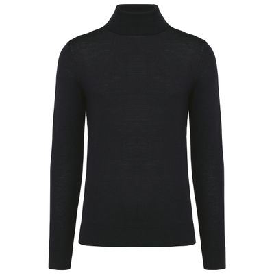 Pull Mérinos col roulé homme