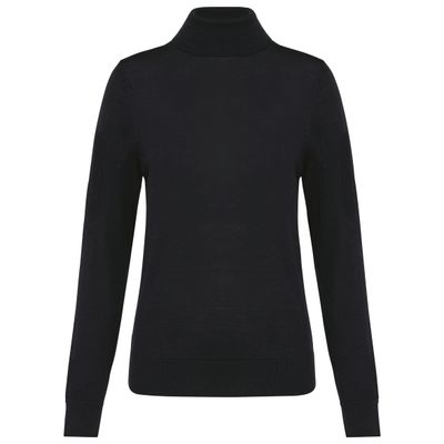 Pull Mérinos col roulé femme