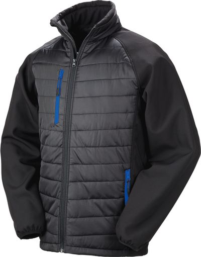 Veste softshell rembourrée black compass recyclée