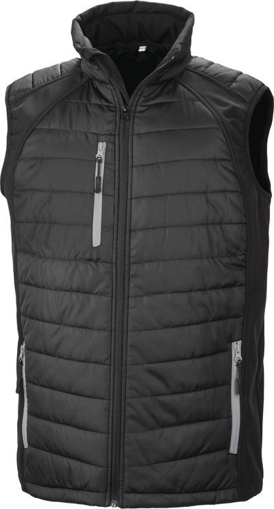 Gilet softshell rembourré black compass recyclé