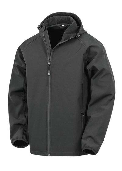 Veste softshell recyclée 3 couches à capuche homme