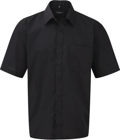 CHEMISE HOMME POPELINE POLYCOTON MANCHES COURTES