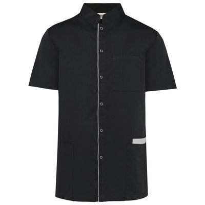 Blouse polycoton avec boutons-pression homme