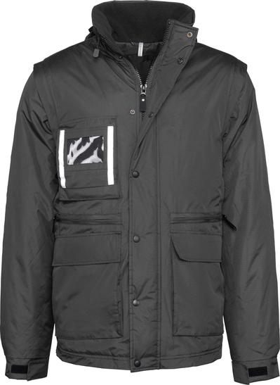 Parka workwear manches amovibles homme