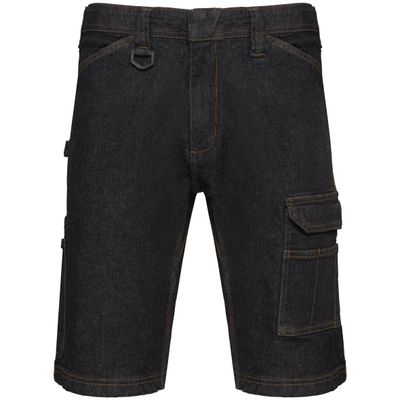 Bermuda denim multipoches homme
