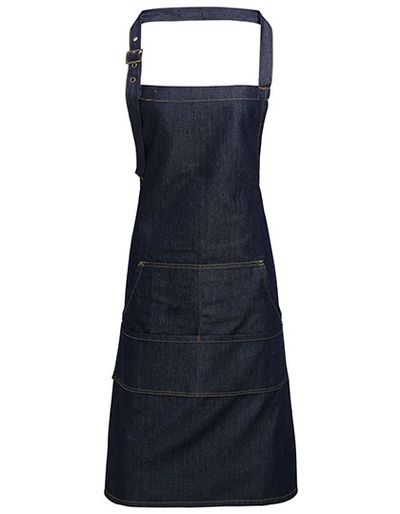 Jeans Stitch Denim Bib Apron