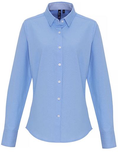 Women's Cotton Rich Oxford Stripes Shirt