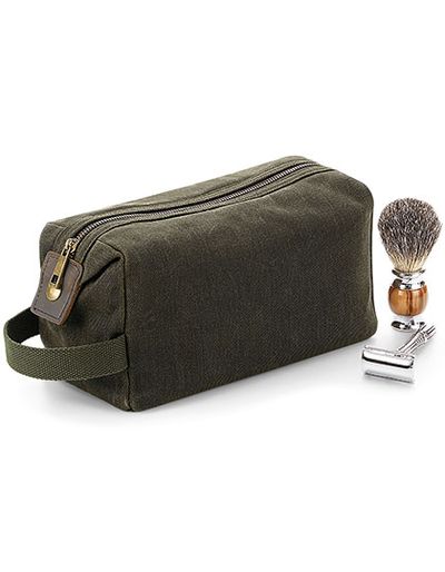 Heritage Waxed Canvas Wash Bag