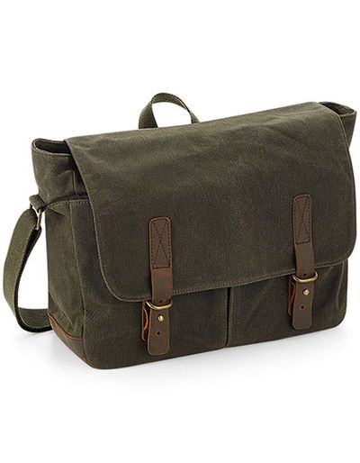 Heritage Waxed Canvas Messenger