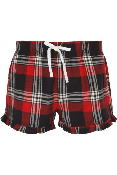 Short femme à motif tartan