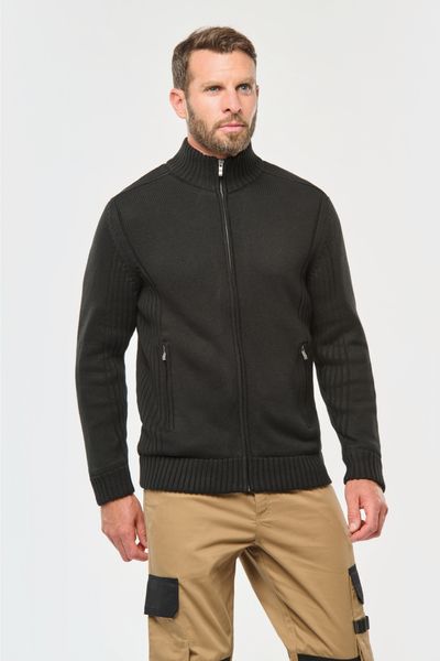 Cardigan doublé polaire homme