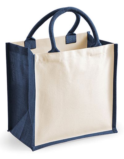 Printers Midi Jute Bag