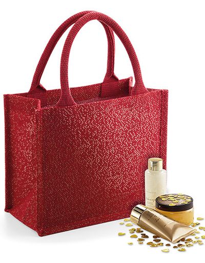 Shimmer Jute Mini Gift Bag