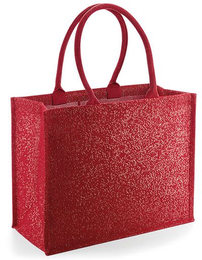 Shimmer Jute Shopper