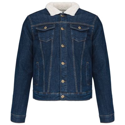 Veste denim doublée sherpa homme