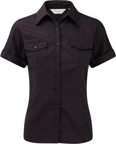 CHEMISE FEMME MANCHES COURTES TWILL ROLL-UP