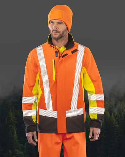 Veste softshell de sécurité recyclé 3 couches Result