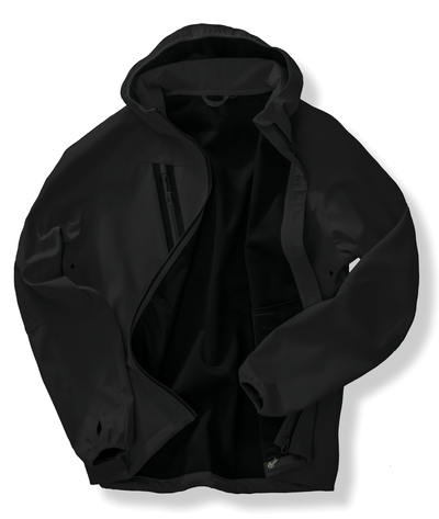 Veste Softshell 3 couches recyclée à capuche unisexe Result