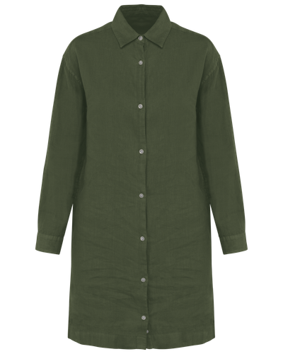 Robe chemise en lin femme Spasso
