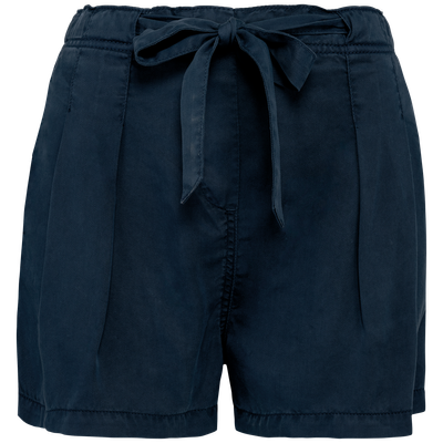 Short écoresponsable délavé en lyocell femme Spasso