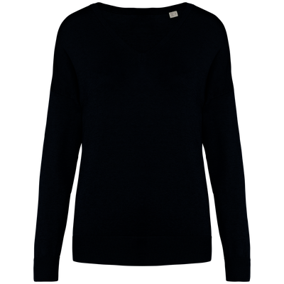Pull écoresponsable col V en lyocell femme Spasso