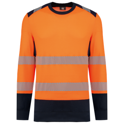 Sweat-shirt de sécurité recyclé col rond unisexe WK. Designed To Work