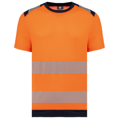 T-shirt de sécurité recyclé manches courtes unisexe WK. Designed To Work