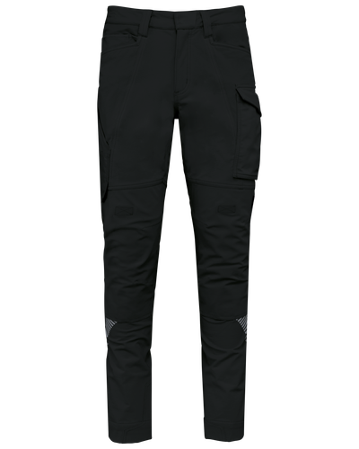 Pantalon léger stretch recyclé multipoches unisexe WK. Designed To Work