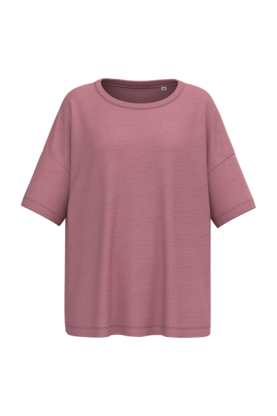 T-shirt écoresponsable slub oversize femme Spasso