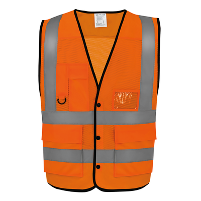 Gilet boutonné haute visibilité Eco Superior Yoko