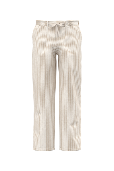 Pantalon rayé en lin homme Spasso