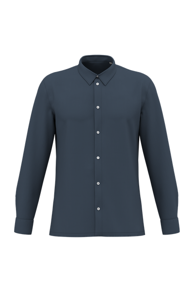 Chemise écoresponsable délavée en maille piquée homme Spasso