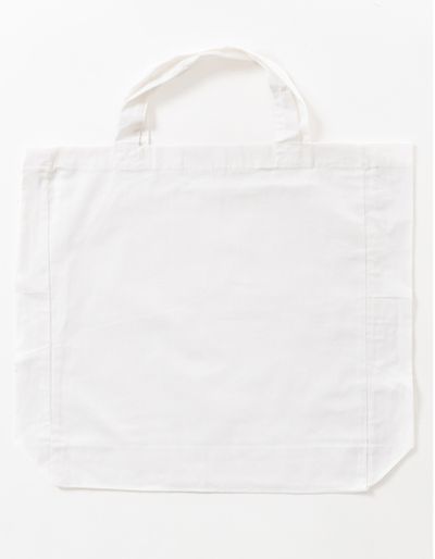 Cotton bag with sidefold