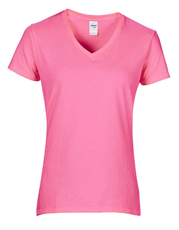 REBUS LSHOP Ladies Premium Cotton V Neck T Shirt Gildan