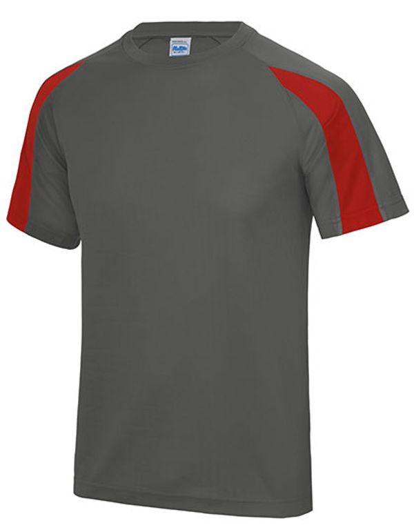 couleur Charcoal (Solid) / Fire Red