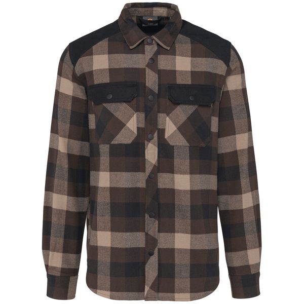 couleur Chocolate / Dark Beige Checked / Black