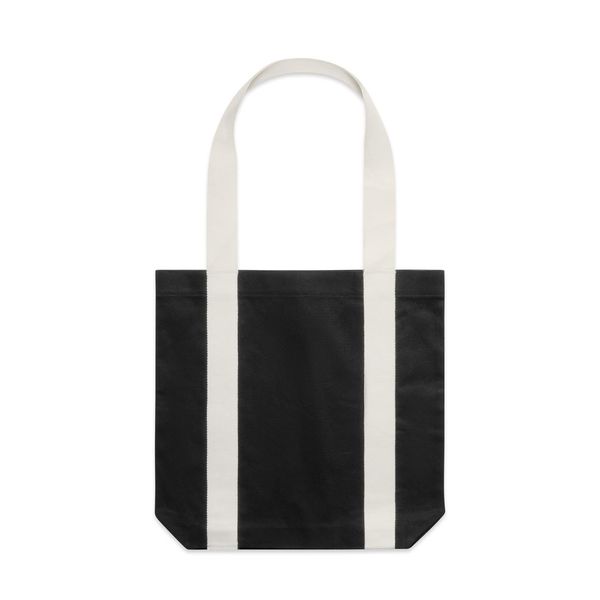 Two-Tone Carrie Tote BLACK/CREAM AS Colour