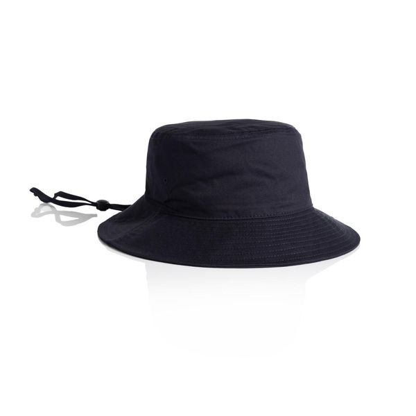 Wide Brim Bucket Hat BLACK AS Colour