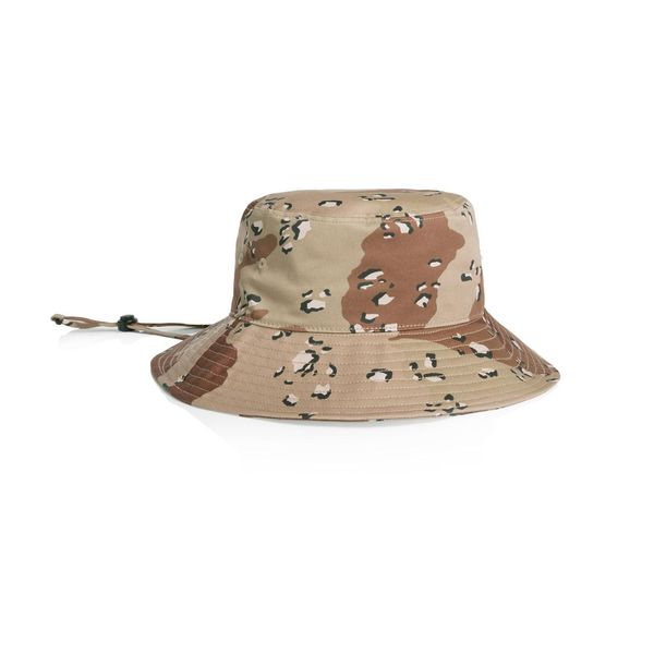 Wide Brim Camo Bucket Hat DESERT CAMO AS Colour