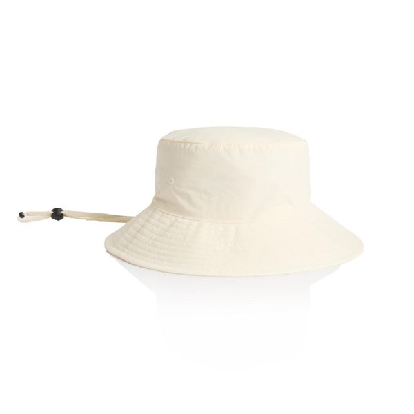 Nylon Wide Brim Bucket Hat ECRU AS Colour