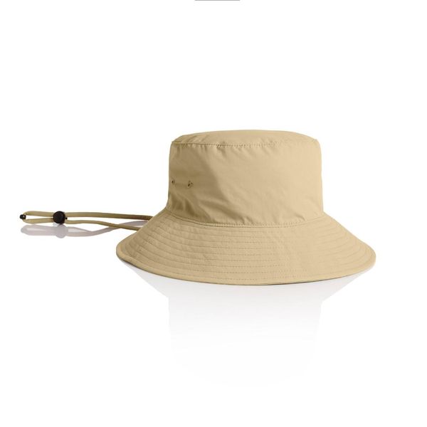 Nylon Wide Brim Bucket Hat KHAKI AS Colour