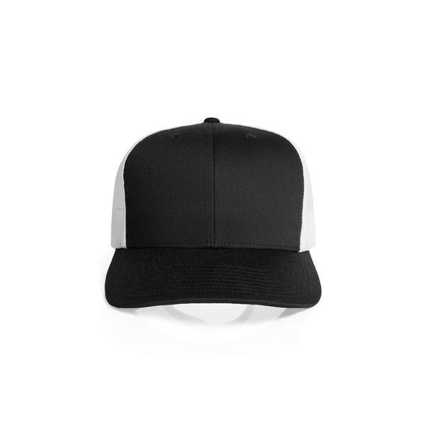 Mesh Contrast Trucker Cap BLACK/WHITE AS Colour